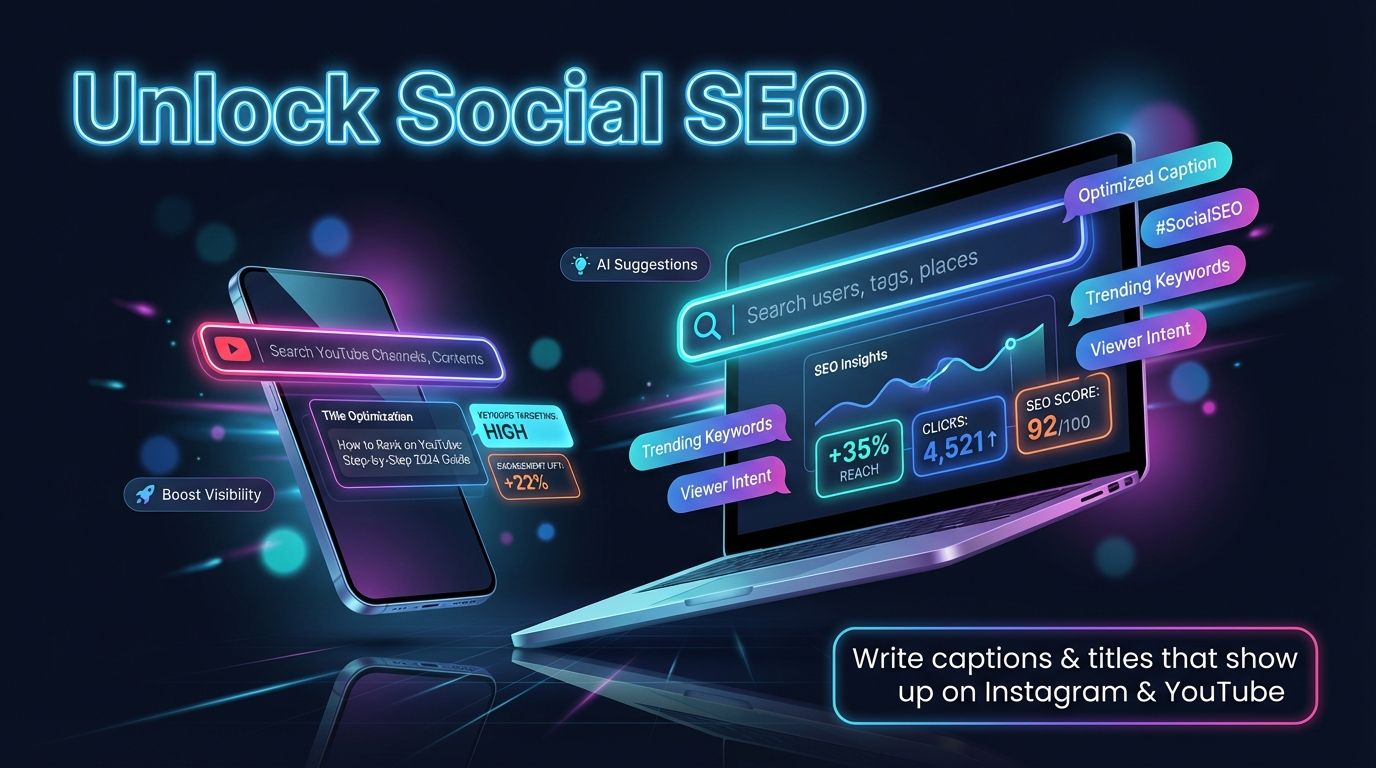 Social SEO Is Real Now: How to Write Captions and Titles That Show Up in Instagram and YouTube Search