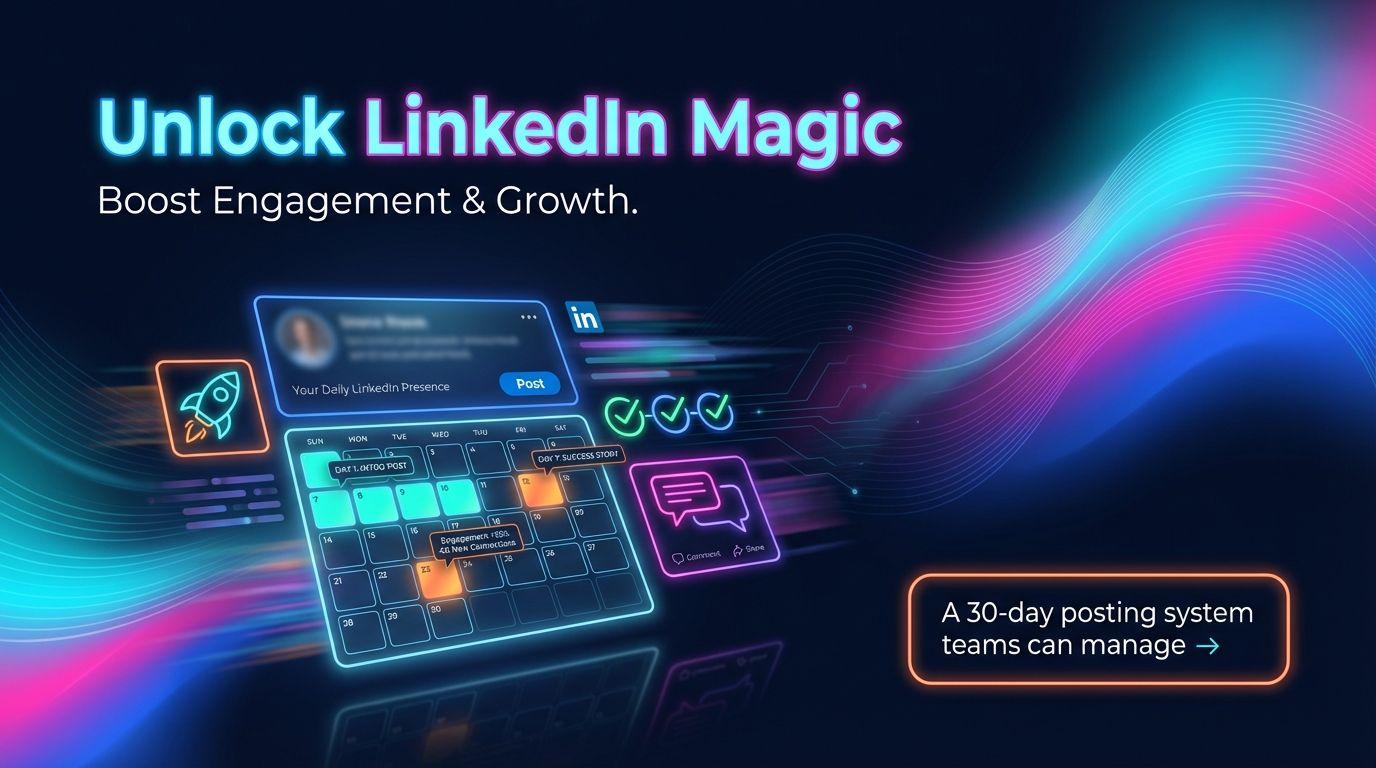 Employee-Generated Content on LinkedIn: A 30-Day Posting System Social Teams Can Actually Manage