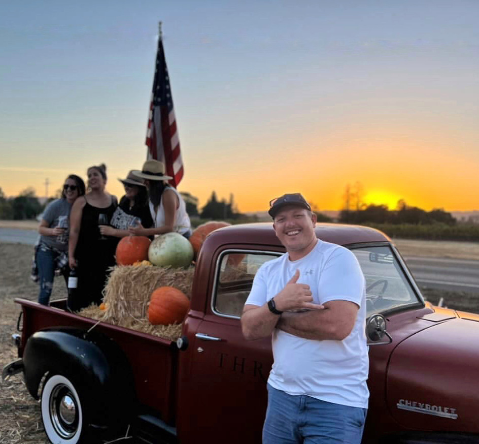 Fat Guy Tony and the winery Truck