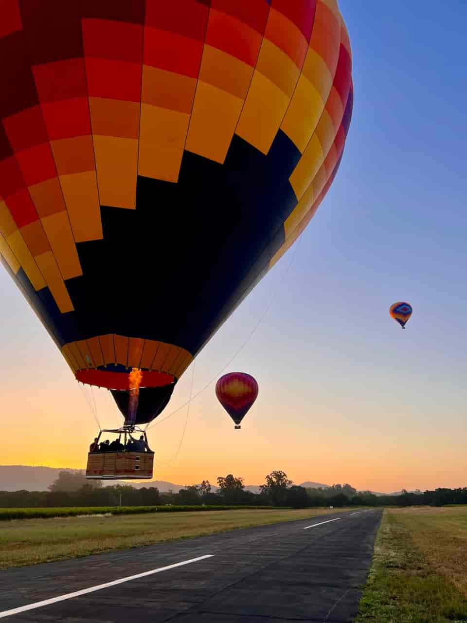Colorful Hot Air Balloons at Sunrise
